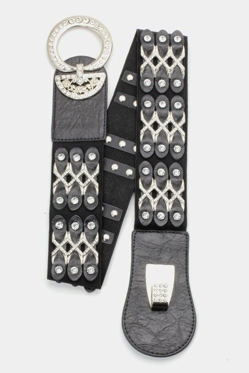 Crystal Studded Belt Modern Minimalist Edition Line