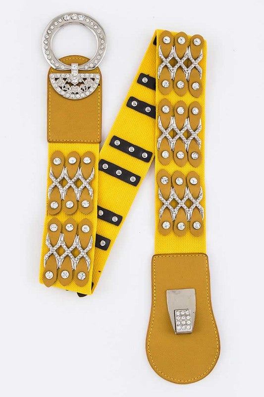 Crystal Studded Belt Modern Minimalist Edition Line