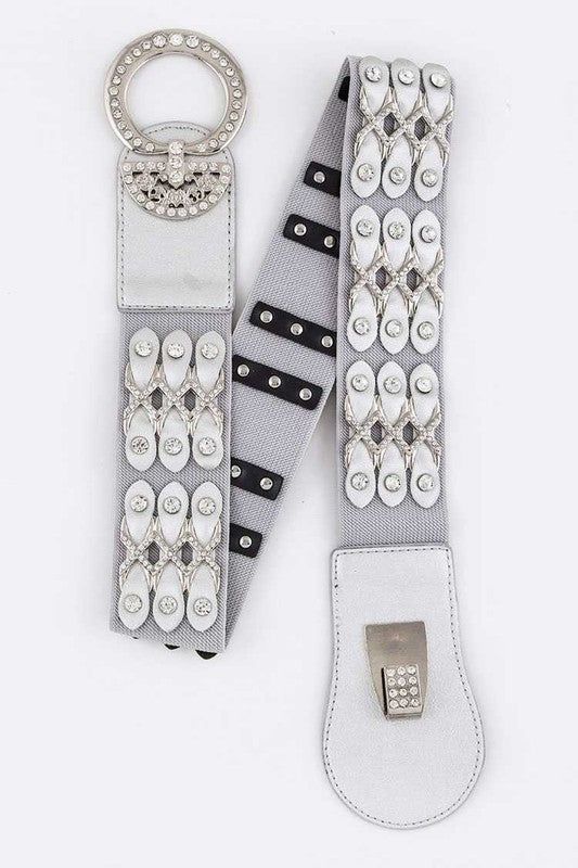 Crystal Studded Belt Modern Minimalist Edition Line