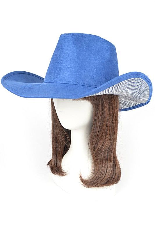 Faux Suede Cowboy Hat Modern Minimalist Style Accessory