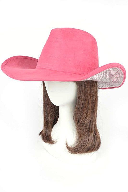 Faux Suede Cowboy Hat Modern Minimalist Style Accessory