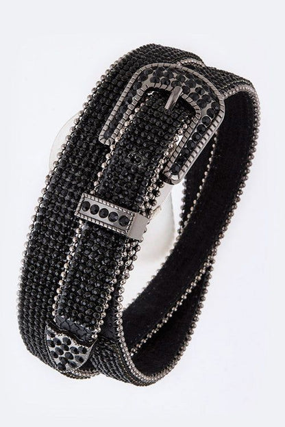 Stone Statement Fashion Belt Rhinestone Polyurethane