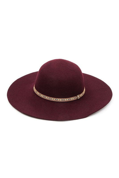 Wool Felt Floppy Hat Minimalist Style Cozy Winter Accessory